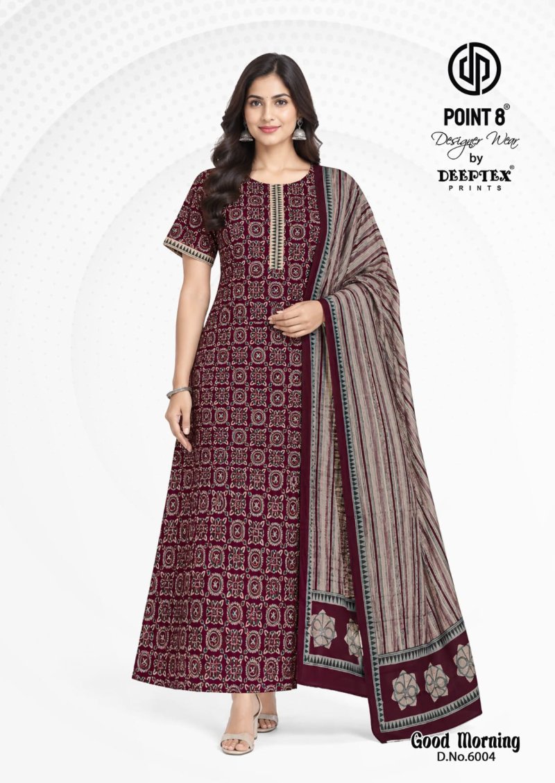 Good Morning Vol 6 By Deeptex Cotton Printed Nighty With Dupatta 